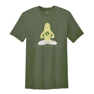 Cute Yoga Shirts, Yoga Gifts, Custom Yoga Shirt, Pocket Tees, Avocado Yoga T-Shirt, Gifts for Her, Avocado Graphic Tees, Shirts for Women