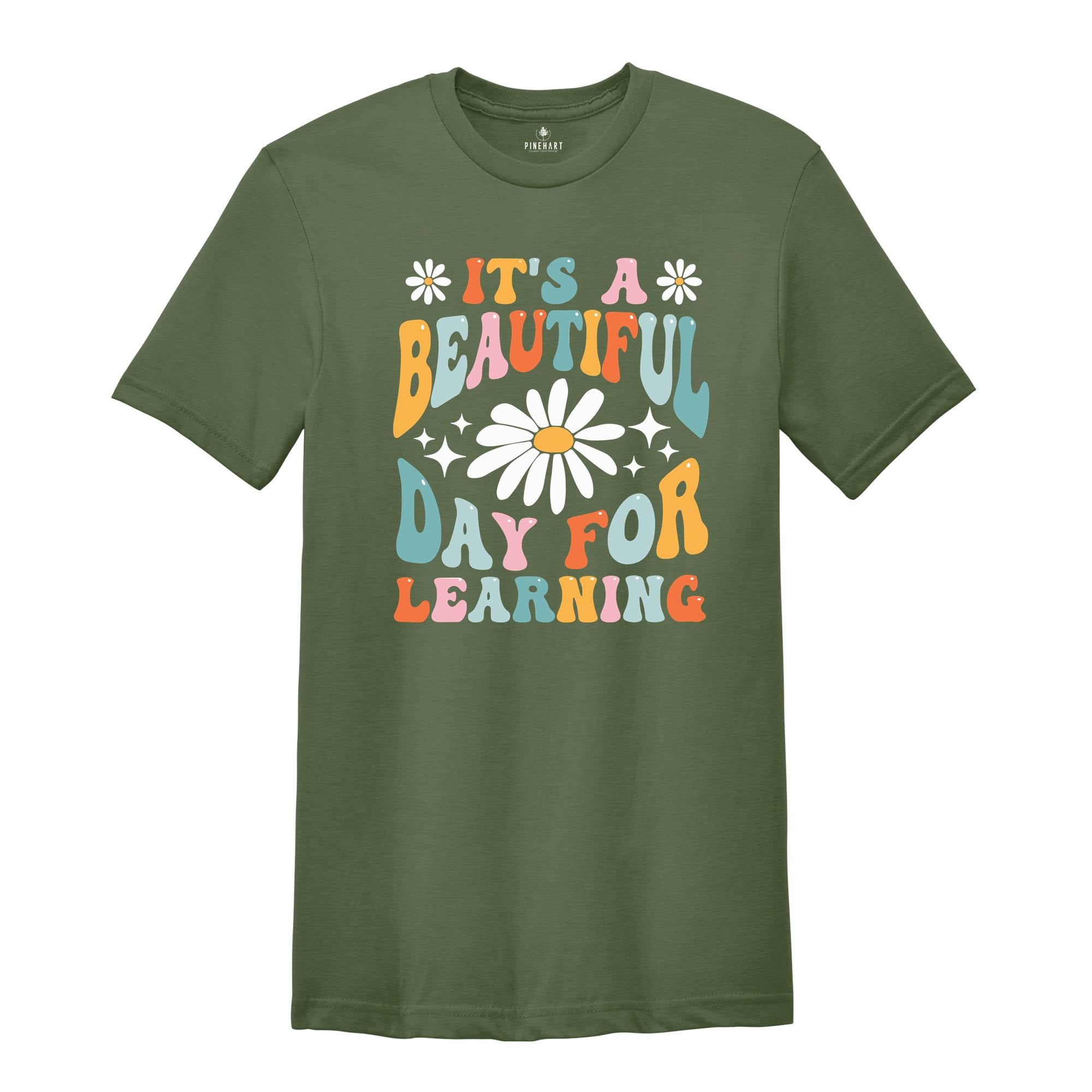 It's A Beautiful Day For Learning Shirt, Teacher Gift, Teacher Shirt, Elementary School Teacher Shirt, Kindergarten Teacher Shirt