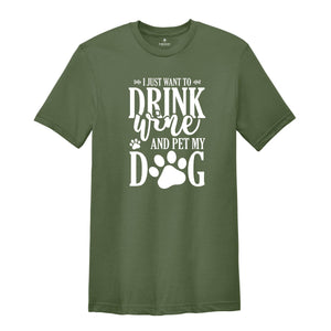 Dog Mom Shirt, Wine Lover TShirt, Dogs And Wine Shirt, Gift For Dog Mom, Dog Mama T Shirt, Fur Mama Shirt, Wine Lover Gift, Fur Parent Shirt