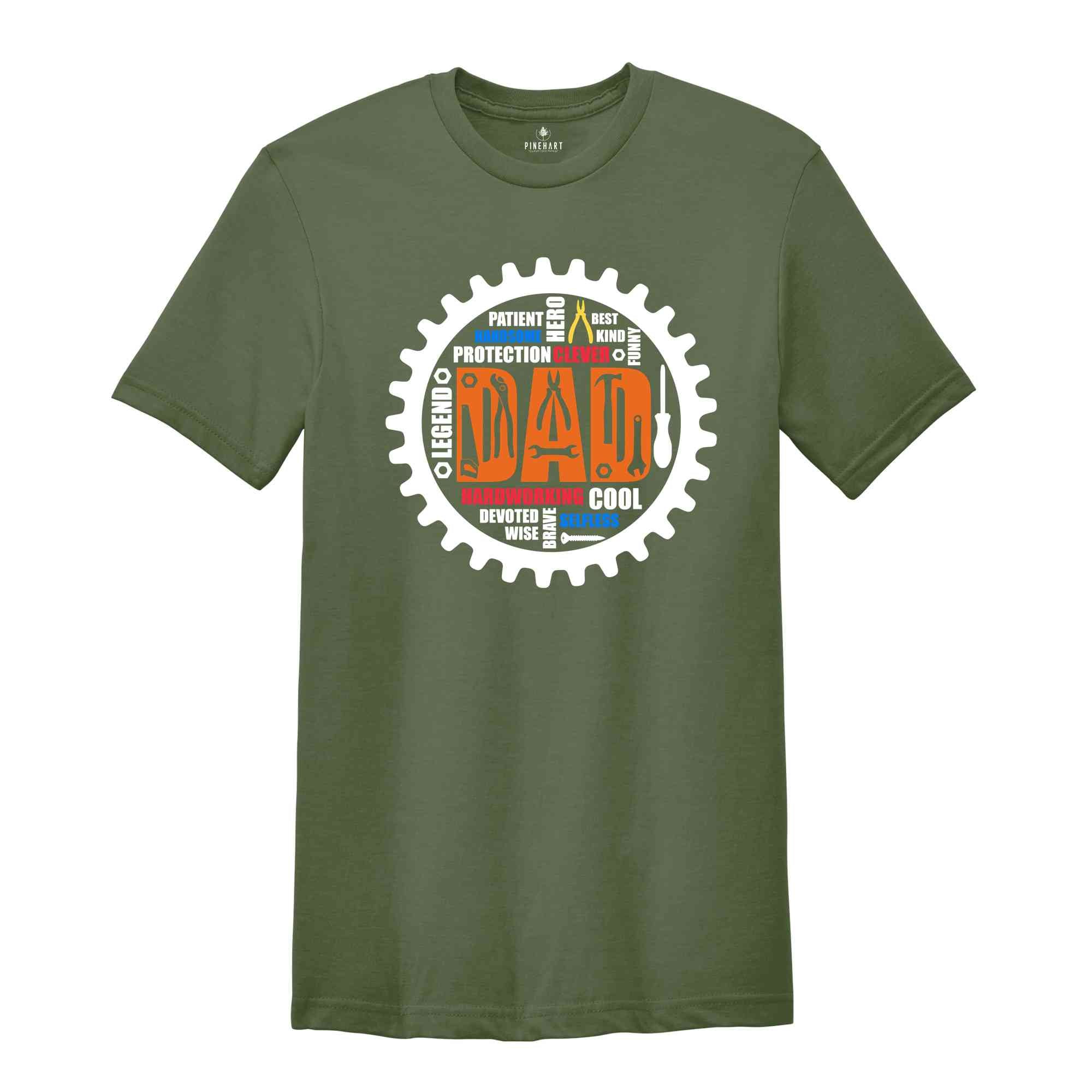 Mechanic Dad T-Shirt, Repairmen Shirt, Handyman Shirt for Men, Gift for Dad, Men T-Shirt Gift for Grandpa, Dad Lovers Gift, Dad Life Tee