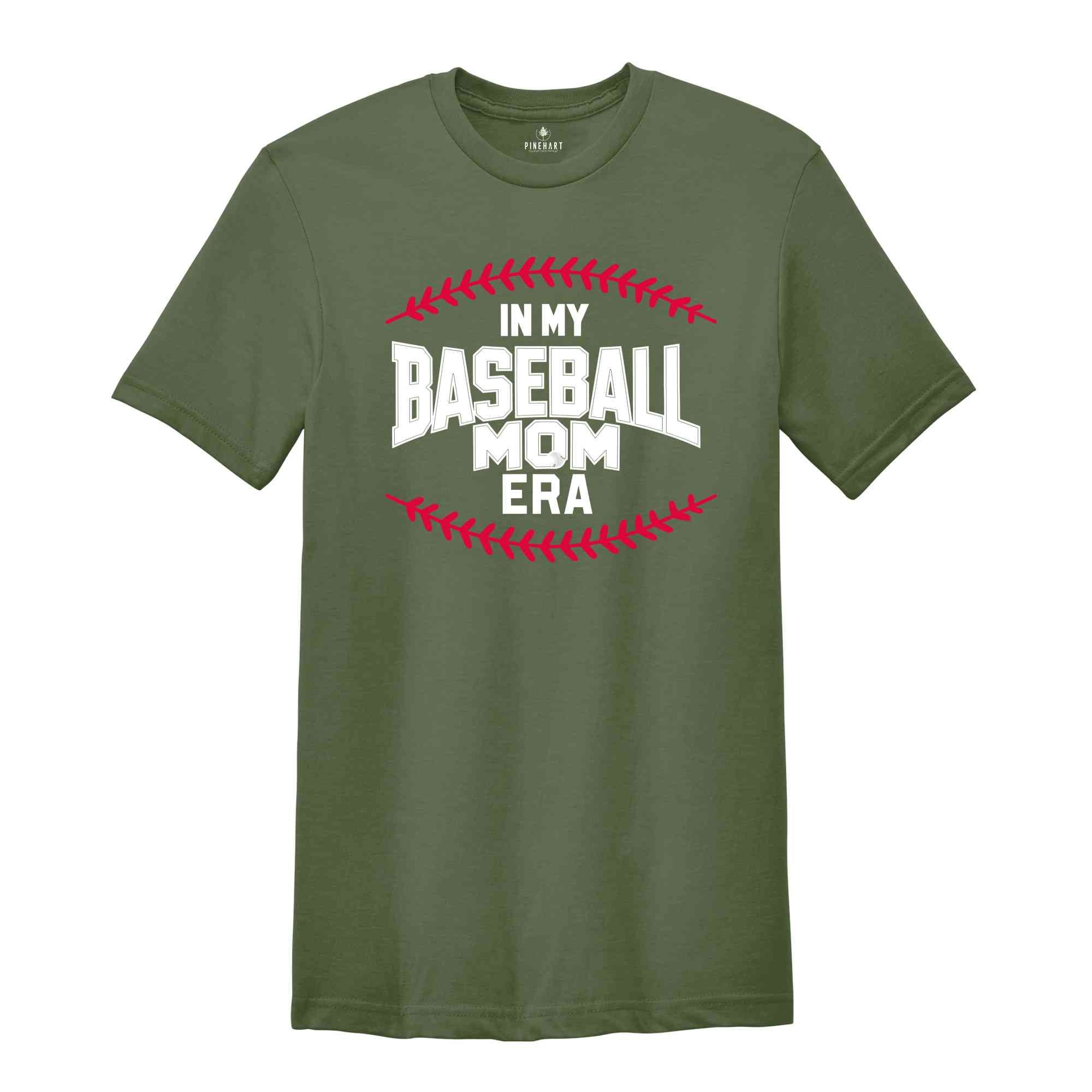 In My Baseball Mom Era Shirt, Baseball Mama Shirt, Mom Era Shirt, Retro Game Day Shirt, Mom Life Shirt, Sports Mom Gifts, Team Mom Shirt