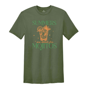 Summers Are Made For Mojitos Shirt, Summer Shirt, Beach Vacation Shirt, Beach Mode Shirt, Summer Vibes Tee, Mojito Lover Shirt, Summer Vibe