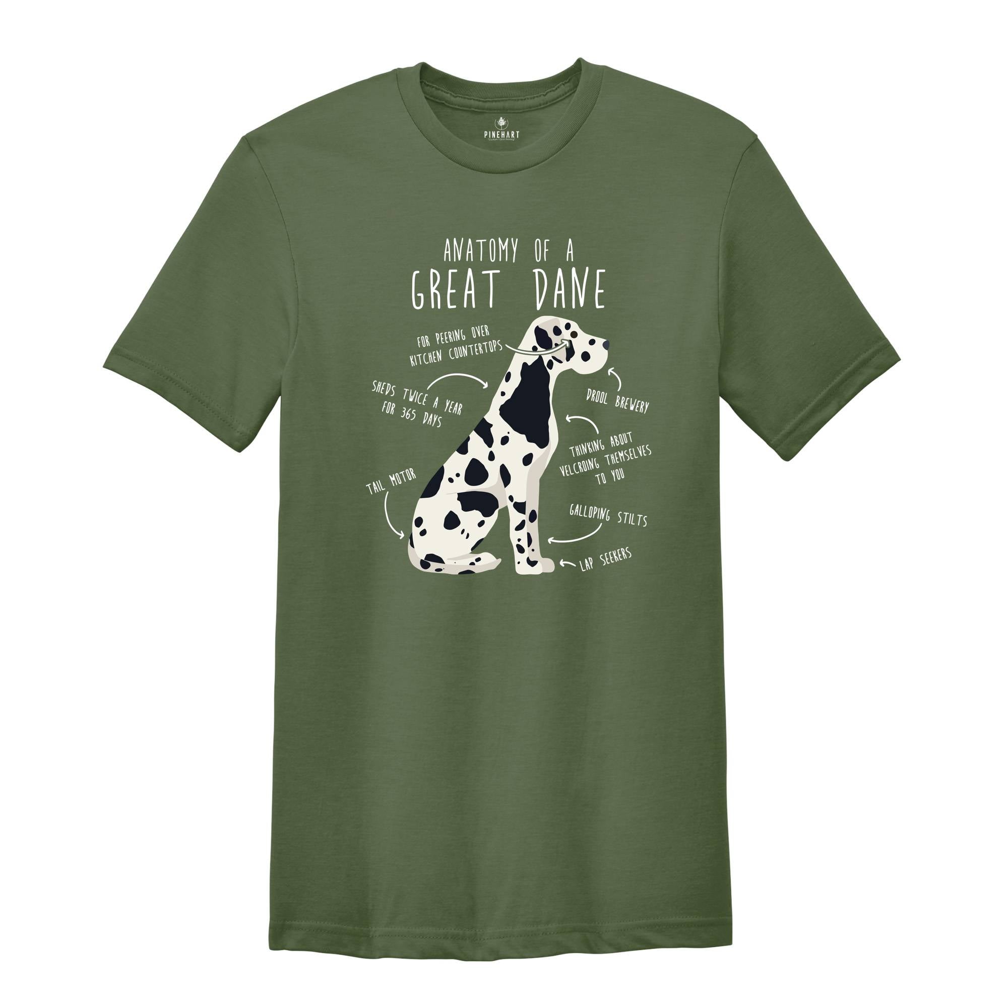 Anatomy Of A Great Dane Shirt, Funny Dog Shirt, Cute Dog Mom Shirt, Great Dane Shirt, Dog Lovers Shirt, Vintage Dog Shirt, Dog Father Gift