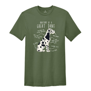 Anatomy Of A Great Dane Shirt, Funny Dog Shirt, Cute Dog Mom Shirt, Great Dane Shirt, Dog Lovers Shirt, Vintage Dog Shirt, Dog Father Gift