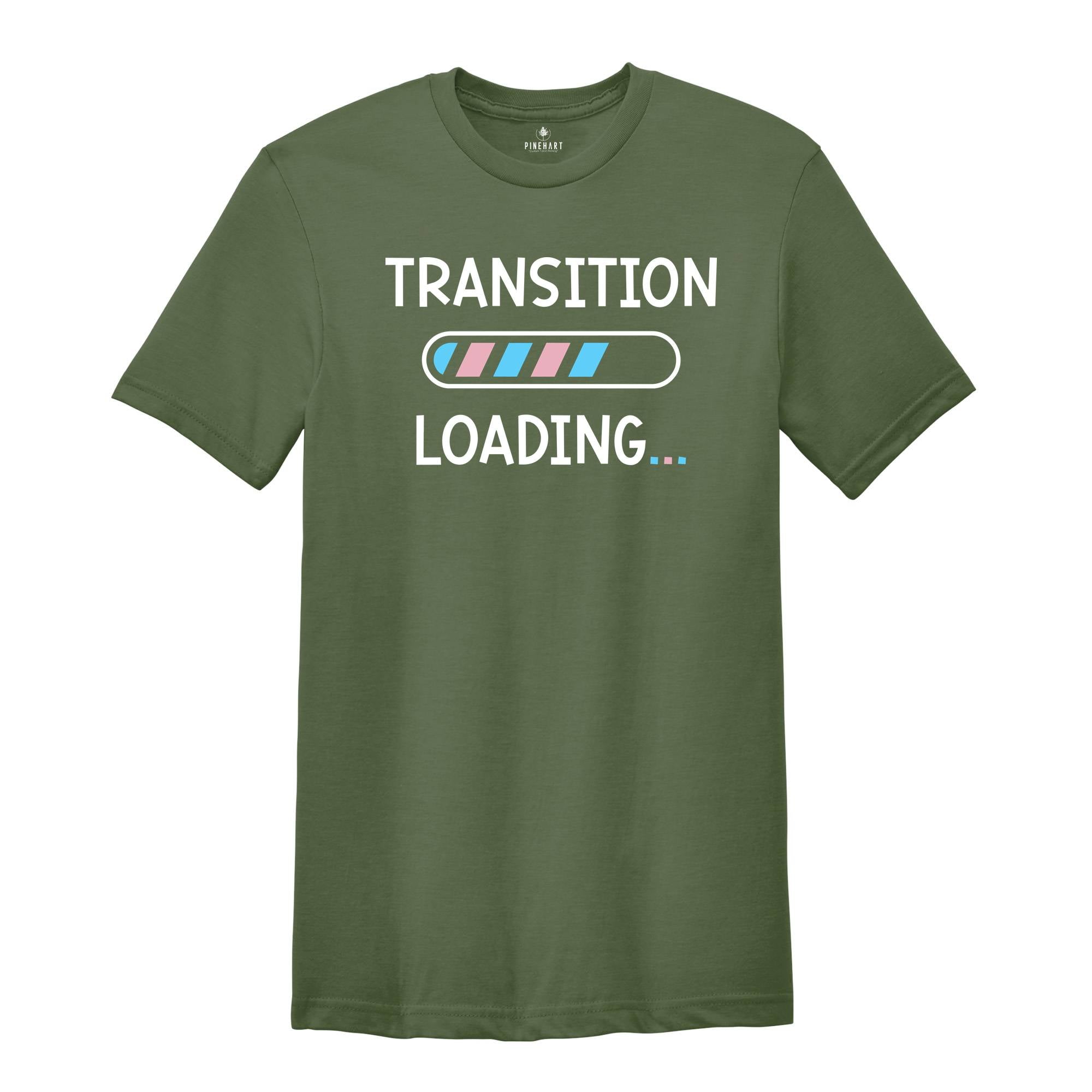 Transition Loading Shirt, Transgender Shirt, Transgender Flag, LGBT Shirt, Love Is Love, LGBT Pride Gift, Transgender Rainbow Shirt