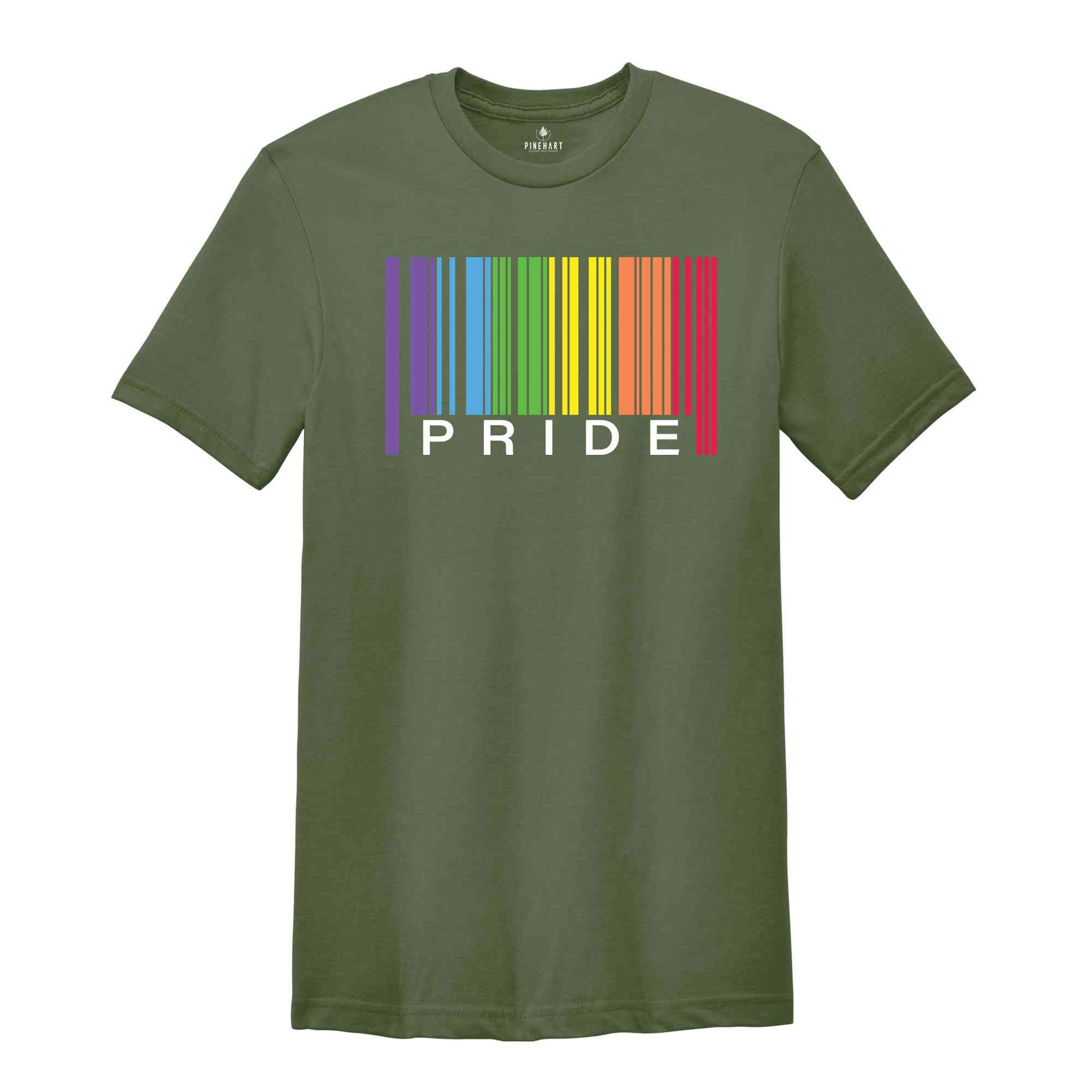 Pride Shirt, Pride Barcode Shirt, Love Is Love Shirt, Equality Shirt, Gay Pride Shirt, Human Rights Shirt, LGBTQ Shirt, Pride Month Shirt