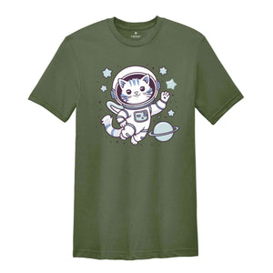 Cat Astronaut Shirt, Outer Space Shirt, Space Shirt, Cat Sweatshirt, Cat Lover Shirt, Cat Mon Shirt, Cat Lover Gift, Cosmic Cat Shirt