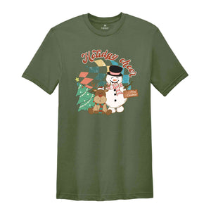 Holiday Cheer Shirt, Cute Snowman Shirt, Christmas Party Shirt, Christmas Shirt, Christmas Gift, Happy Christmas, New Year Shirt