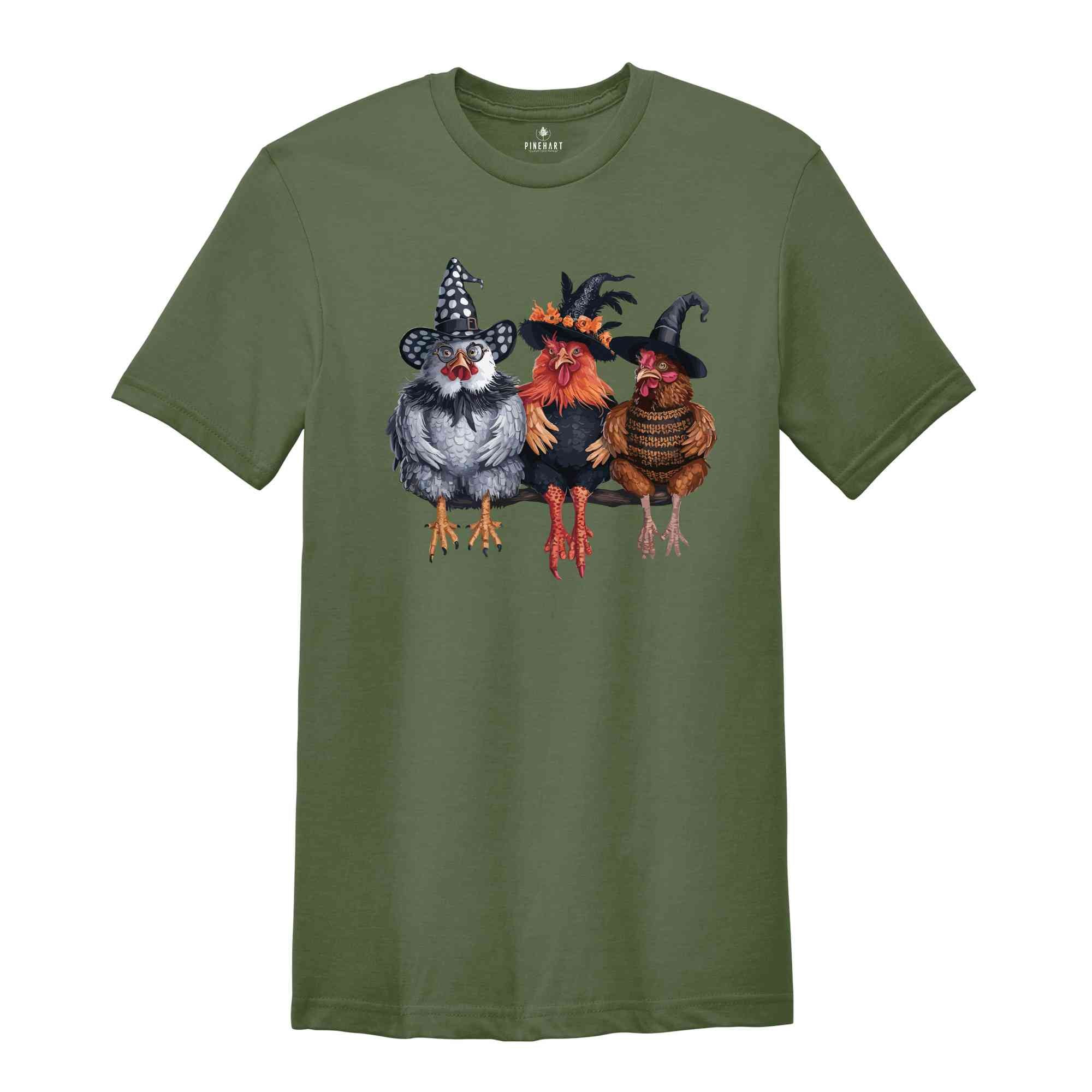 Halloween Chickens Shirt, Spooky Chicken Halloween Gifts, Western Halloween Shirt, Chicken Lover Gift, Chicken Lover Shirt