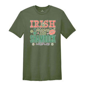 Irish Kisses And Shamrock Wishes Shirt, Shamrock Shirt, Irish Shirt, Saint Patricks Day Shirt, St Patricks Day