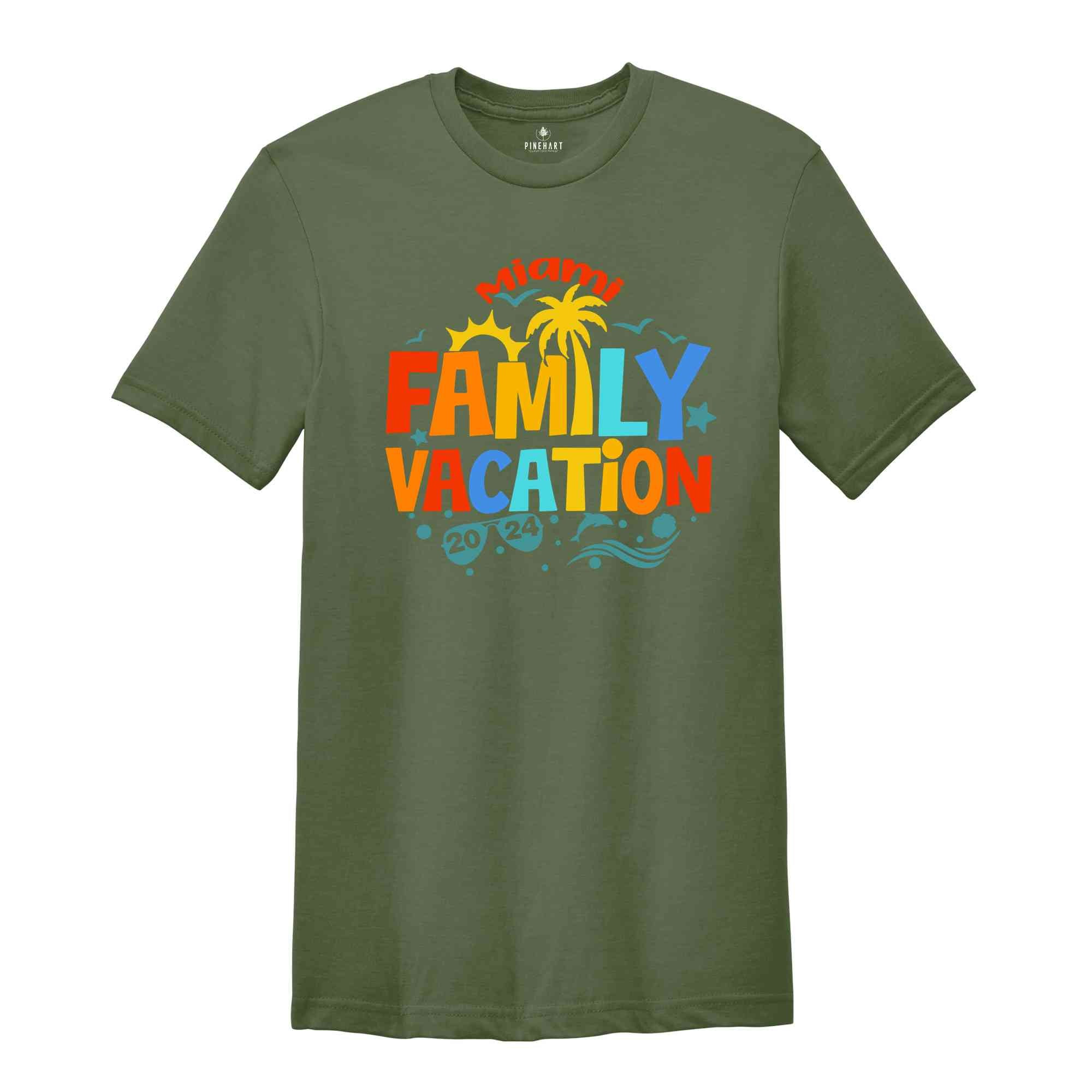 Personalized Family Vacation 2024 Shirt, Custom Vacation Shirts,2024 Family Vacation Tee, Family Trip Tee, Funny Vacation Shirts, Summer 202