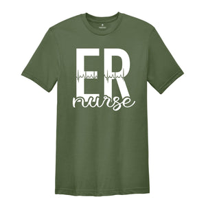 ER Nurse T-Shirt, Emergency Room Nurse Shirt, Emergency Nurse Tee, Er Nurse Apparel, Emergency Room Nurse Gift