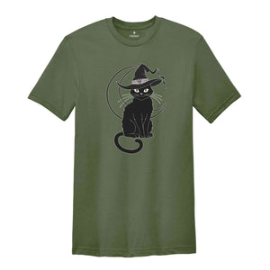 Black Cat Shirt, The Witch Shirt, Witch Shirt, Halloween Black Cat Shirt, Trendy Halloween Shirt, Mom Halloween Shirt, Cat Lover Shirt