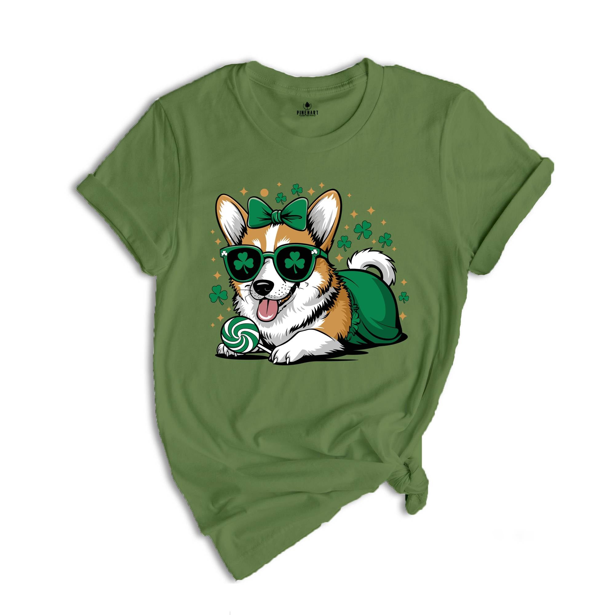 Corgi St Pattys Shirt, Dog Shirt, Mom Wife Shirt, St Patrick Days Shirt, Dog Lovers Shirt, Cute Mom Shirt, Animal Shirt