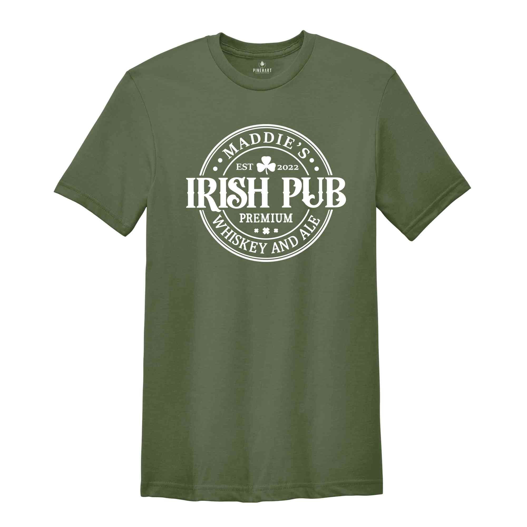 Custom Irish Pub Shirt, Vintage Irish Shirt, Irish Pub Tee, Personalized Irish Shirt, Irish Pub Custom Shirt, Irish Pub T-Shirt