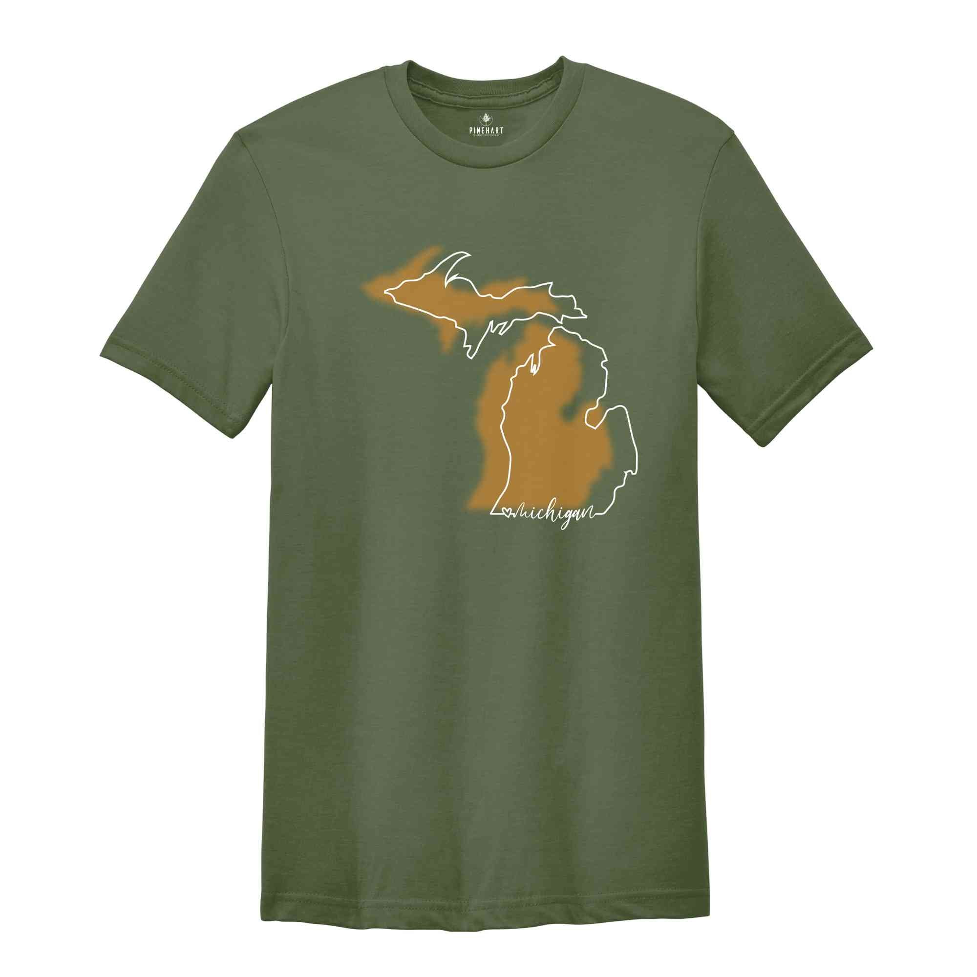 Michigan State Shirt, Michigan Map T-Shirt, Travel Gift Tee, Family Reunion Shirt, Michigan Sweatshirt, Michigan Lover Shirt,