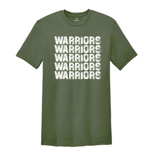 Team Mascot Shirt, Warriors Mascot Shirt, Warriors Fan Shirt, Warriors School Shirt, School Spirit Shirt, Warriors Team Shirt, Football Tee