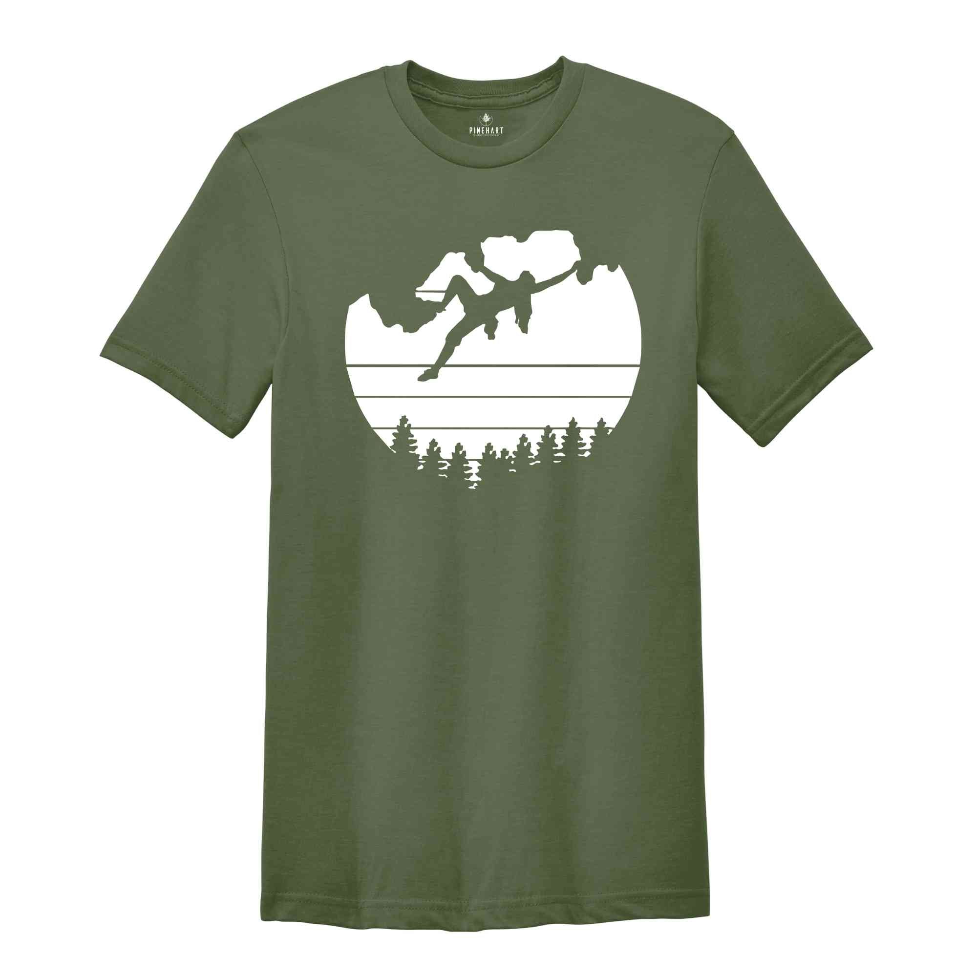 Rock Climbing Shirt, Rock Climbing, Climbing Shirt, Hiking Shirt, Bouldering Shirt, Camping Shirt, Rock Climber Gift