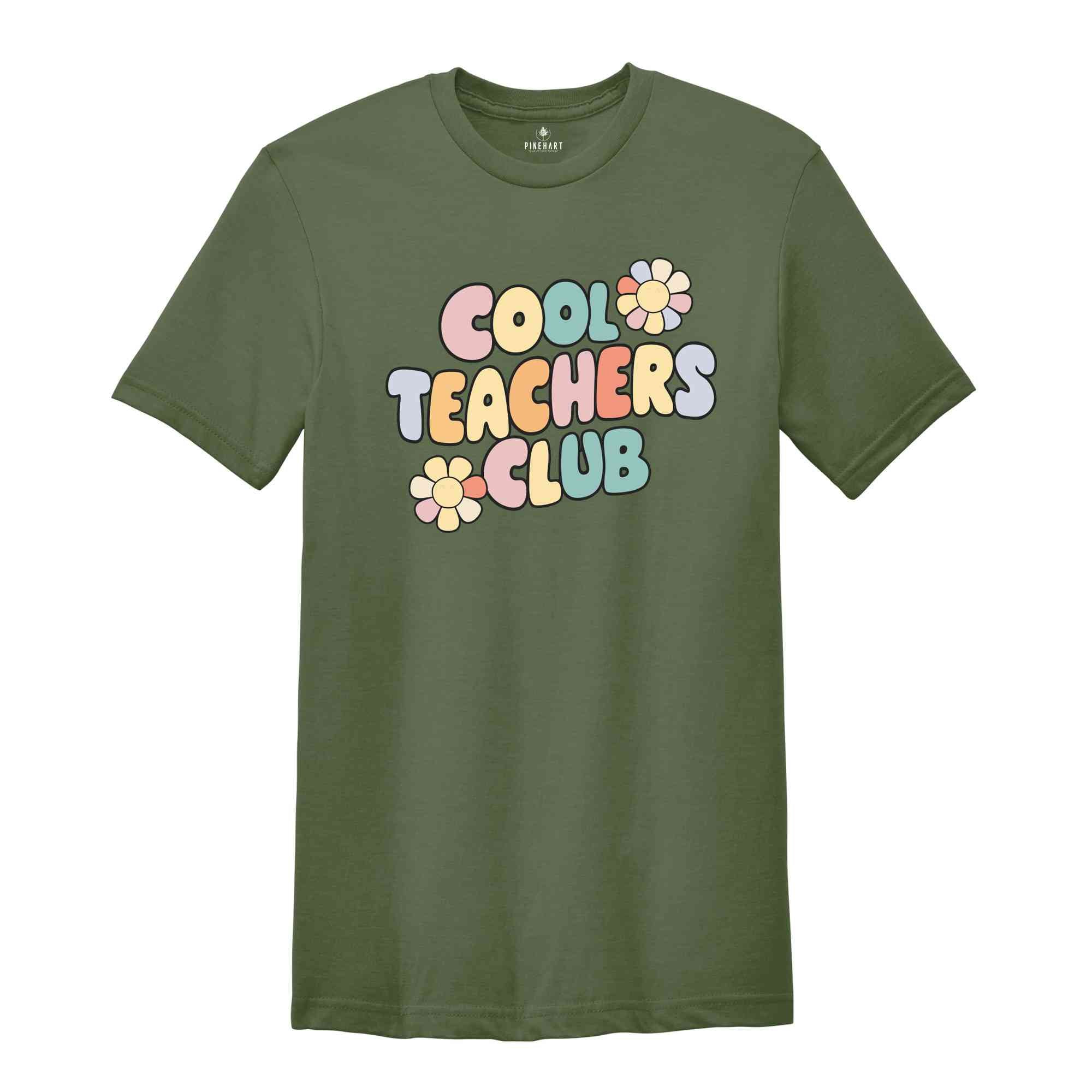 Cool Teachers Club Shirt, Cute Teacher Shirt, Gifts For Teacher, Teacher Shirt, Teacher Gift, Back To School Shirt, Teaching Shirt