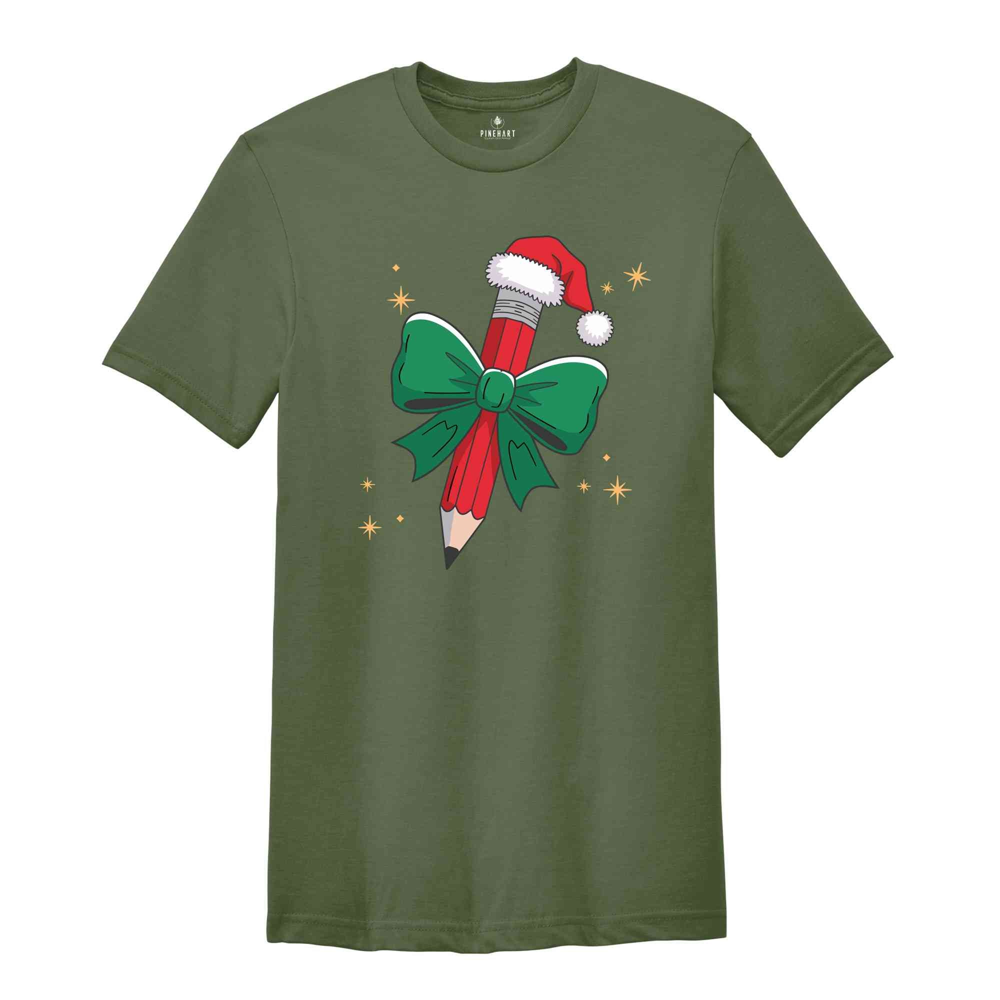 Merry Teacher Shirt, Santa's Favorite Shirt, Teacher Shirt, Christmas Gift for Teachers, Family Christmas Shirt, Christmas Gift