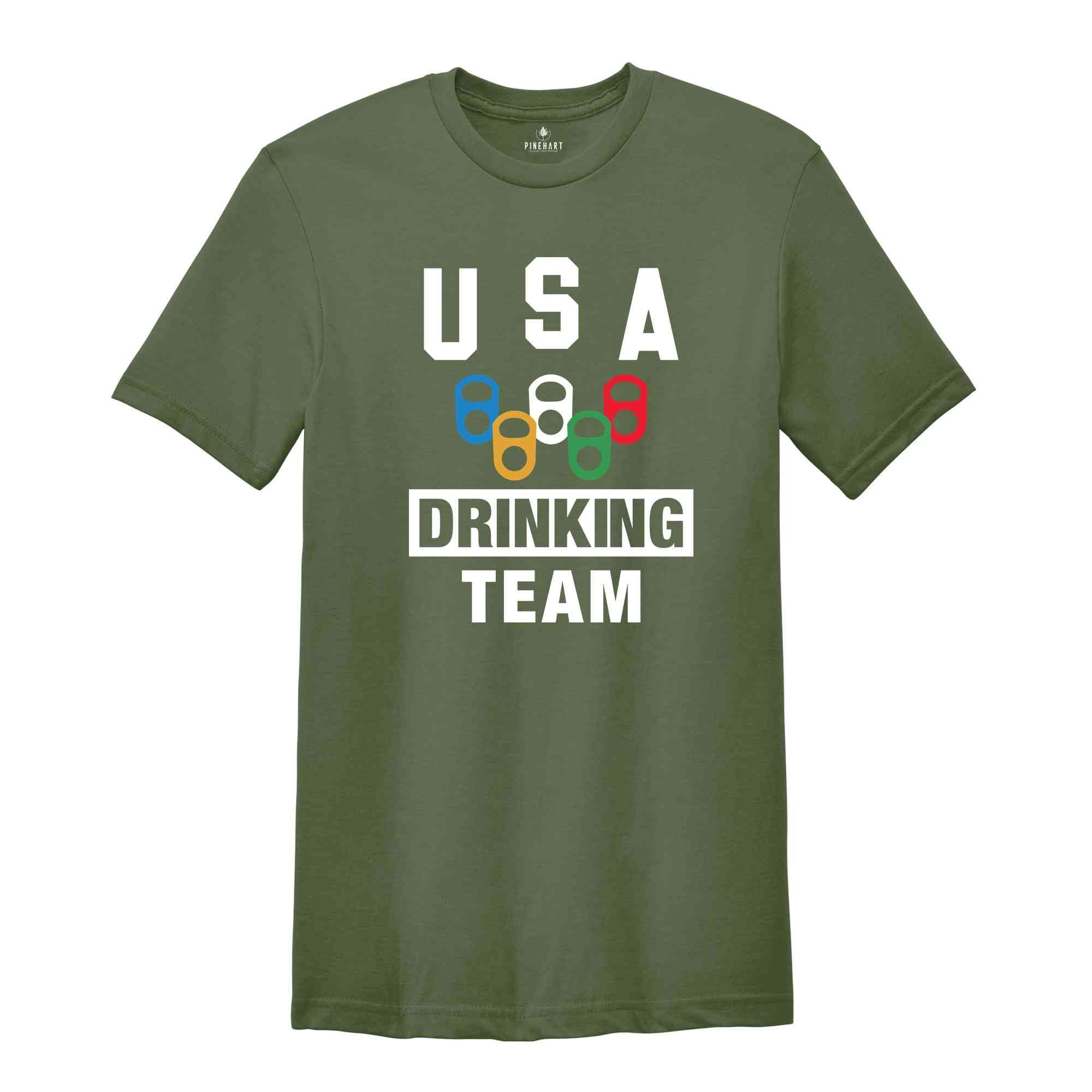 USA Drinking Team Shirt, Beer Party T-shirt, 4th Of July Drinking Party Shirt, Independence Day Gift, Gift For American