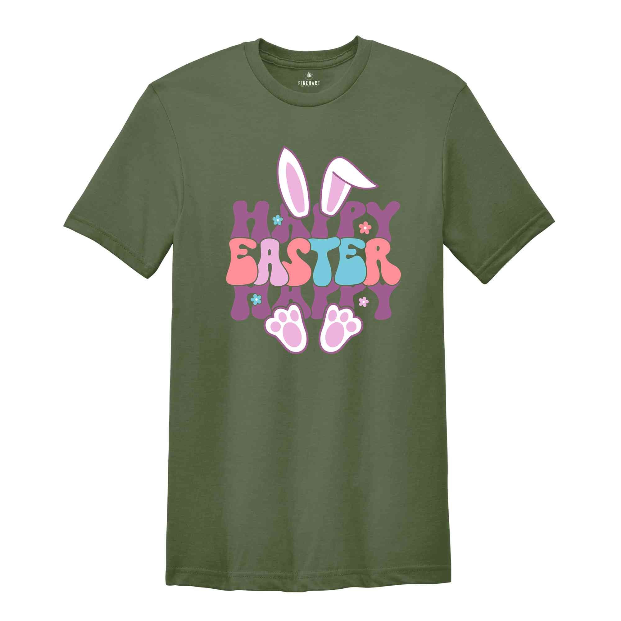 Happy Easter Shirt, Easter Shirt, Cute Easter Shirt, Easter Bunny Shirt, Happy Easter Day Gift, Rabbit Shirt