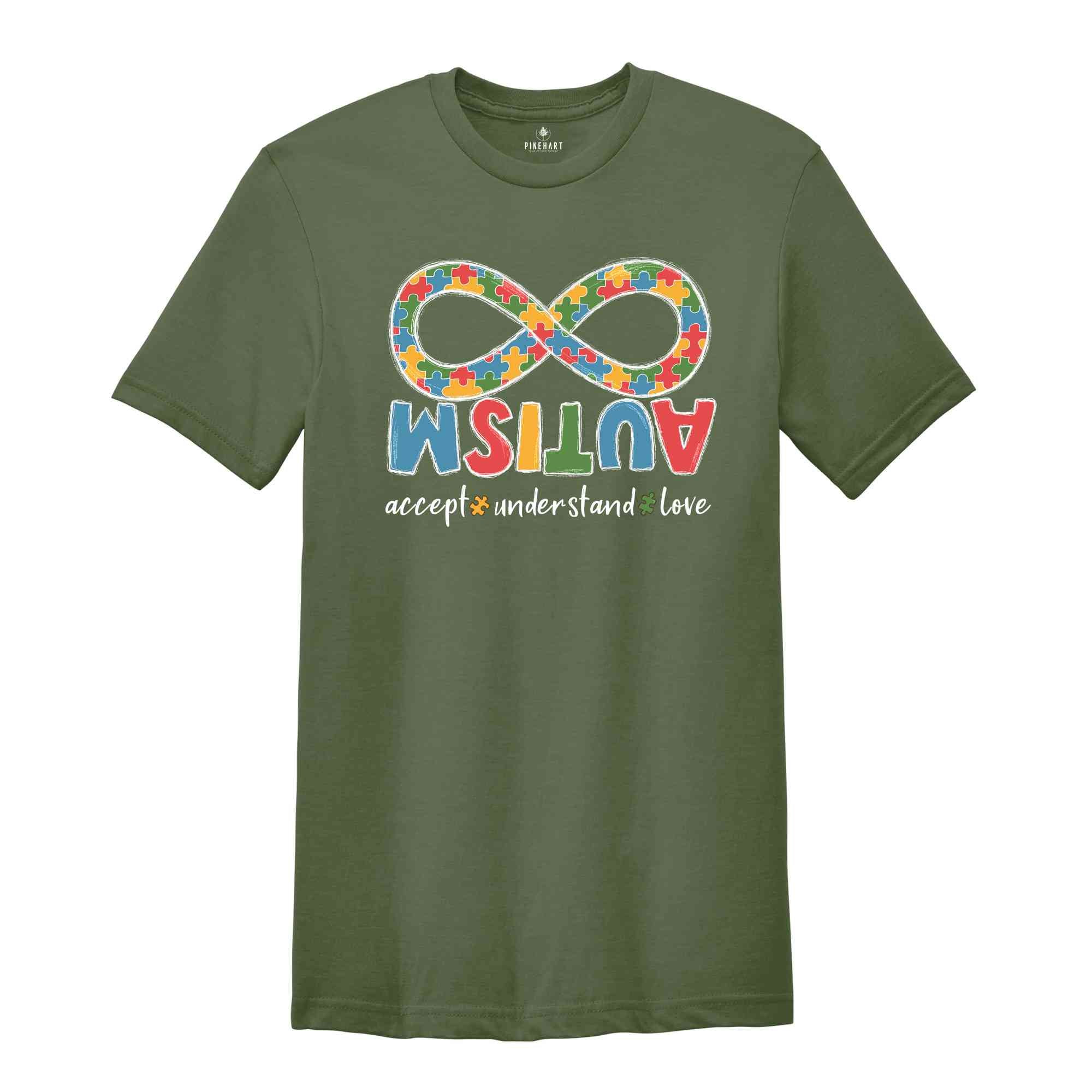 Autism Accept Understand Love Shirt, Autism Support Shirt, Autism Aware Shirt, Neurodivergent Shirt, Kindness Shirt, Awareness Day