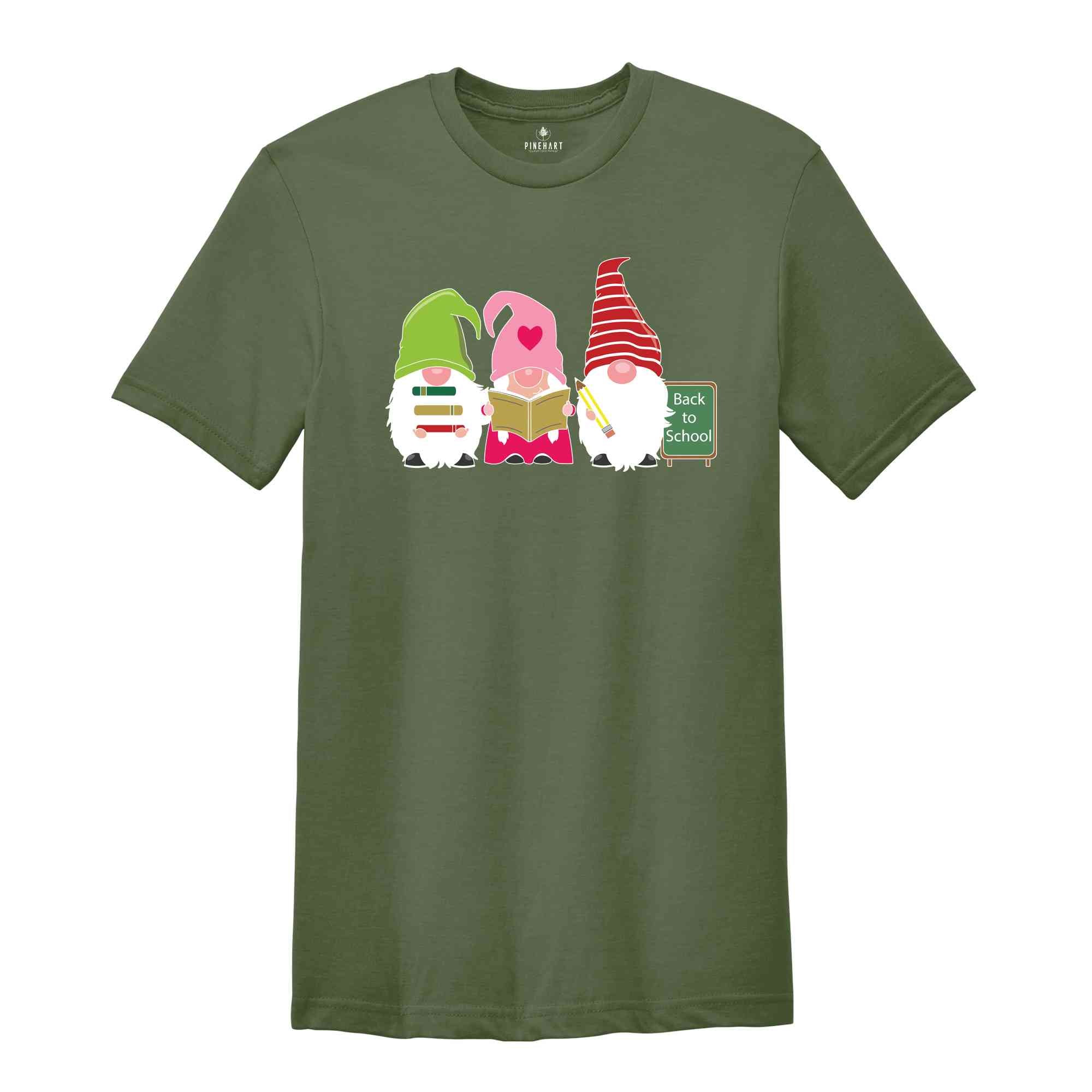 Gnome Teacher T-Shirt, Back To School Shirt, Cute Teacher Shirt, School Shirt, Teacher Appreciation Gifts