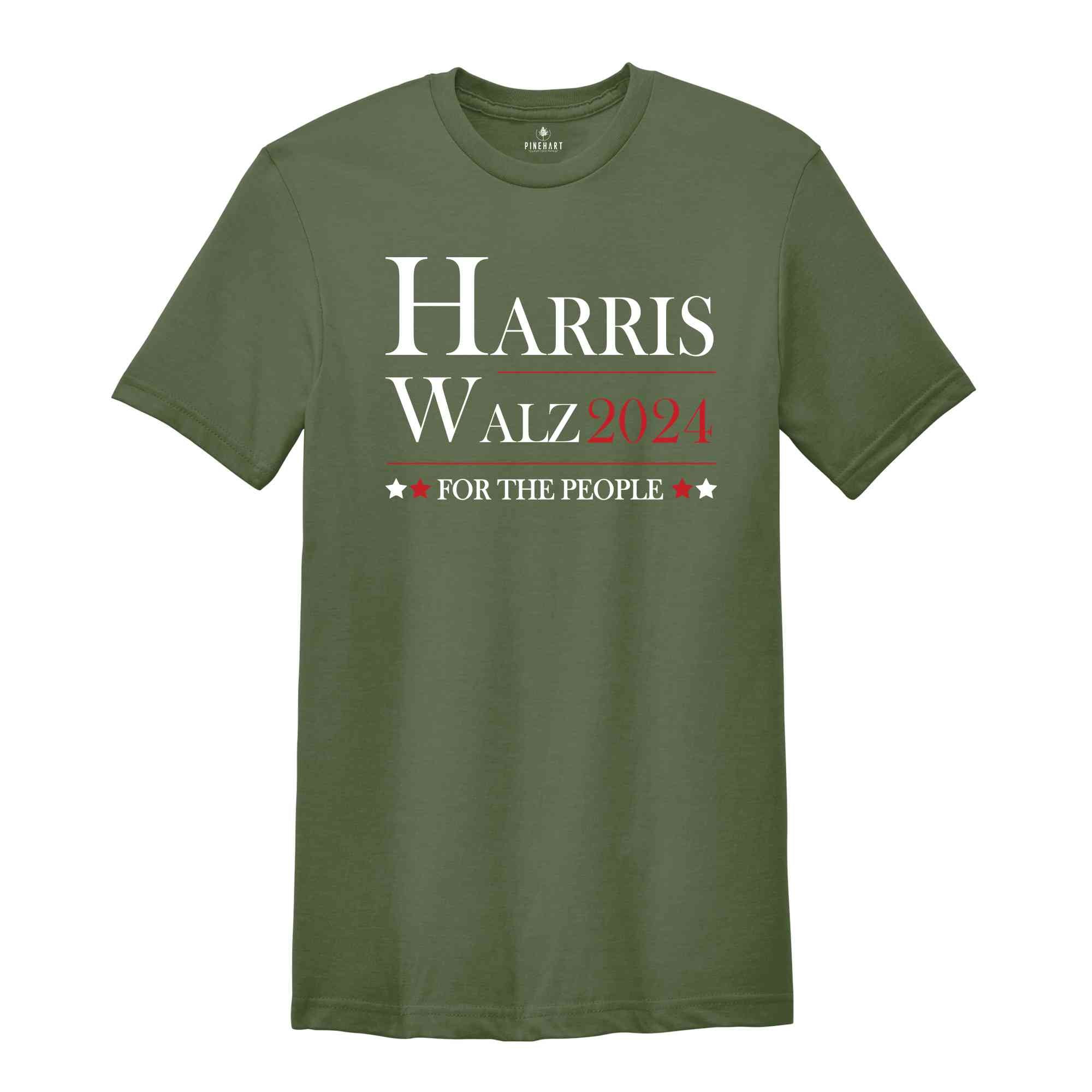 Harris Walz 2024 For The People T-Shirt, Madam President Shirt, Kamala For President Shirt, Vote For Kamala Tee