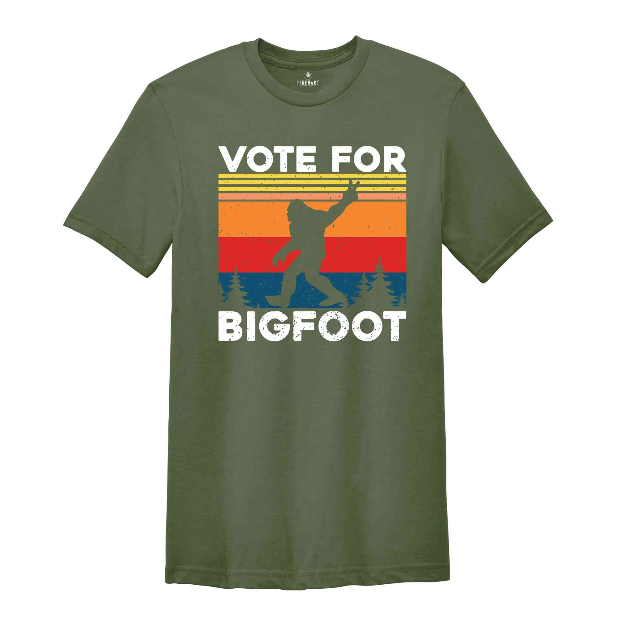 Vote For Bigfoot Shirt, Funny Election Shirt, 2024 Election Shirt, Election 2024 Shirt, Bigfoot Shirt, America Shirt, Republican Shirt