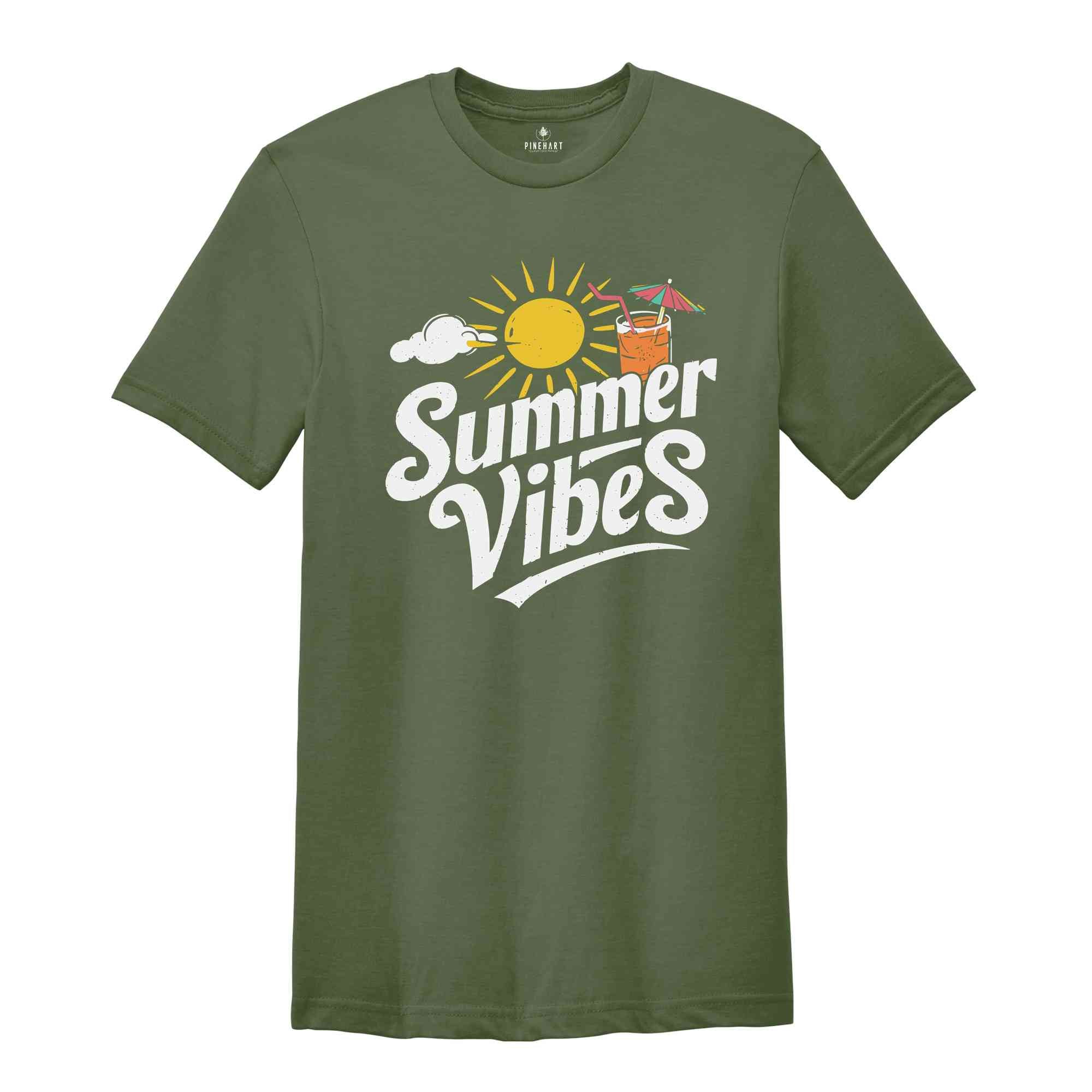 Summer Vibes Shirt, Happiness Shirt, Beach Shirt, Summer Shirt, Cool Summer Shirt, Trendy Beach Shirt, Summer Vacation Shirt