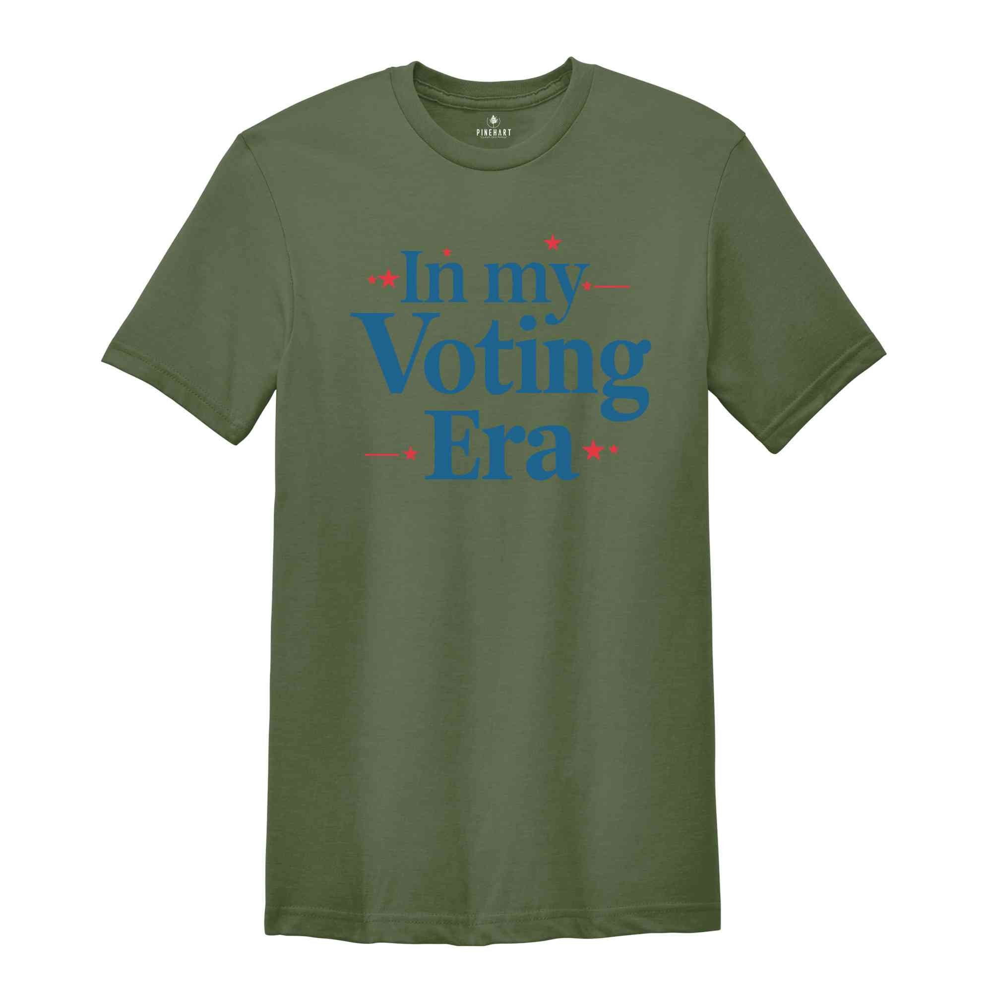 In My Voting Era Shirt, Vote Shirt, Election 2024 Shirt, Vote Shirt 2024, Elections Shirt, Political Shirt for Women