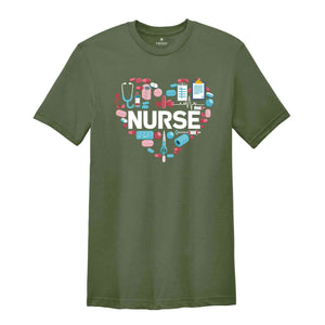 Nurse Shirt, Love Nurse Shirt, Cute Nurse Shirt, Trendy Nurse Shirts, Nurse Appreciation Gift, Nurse Gift Idea, Nurses Week Gift