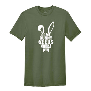 Some Bunny Needs Vodka Shirt, Easter Bunny Shirt, Retro Easter Shirt, Funny Easter Shirt, Cute Easter T-shirt, Easter Drinking Tee