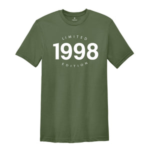 1998 Limited Edition Shirt, 26Th Birthday Shirt, 1998 Shirt, Funny 26Th Birthday Gift, Limited Edition Shirt, Birthday Shirt