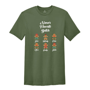 Nana's Favorite Batch Shirt, Custom Christmas Grandma Shirt, Christmas Gift, Grandma Shirt, Custom Nana Shirt, Nana Shirt, Christmas Shirt