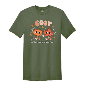 Cozy Season Shirt, Cute Fall Shirt, Fall Shirt Gift, Autumn Shirt, Hello Fall Shirt, Tis The Season Shirt, Fall Pumpkin Shirt