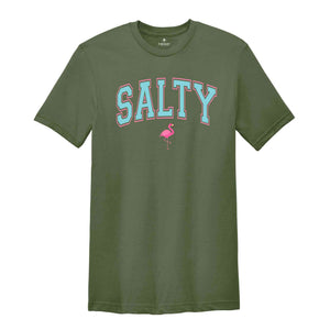 Salty Shirt, Trendy Beach Shirt, Beach Shirt, Flamingo Shirt, Vacation Shirt, Trendy Summer Shirt, Summer Shirt, Mom Shirt