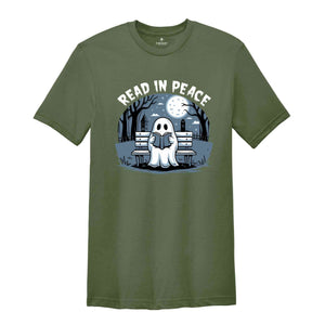 Read In Peace Shirt, Halloween Ghost Shirt, Halloween Shirt, Spooky Season Shirt, Fall Vibes Shirt, Halloween Party Tee