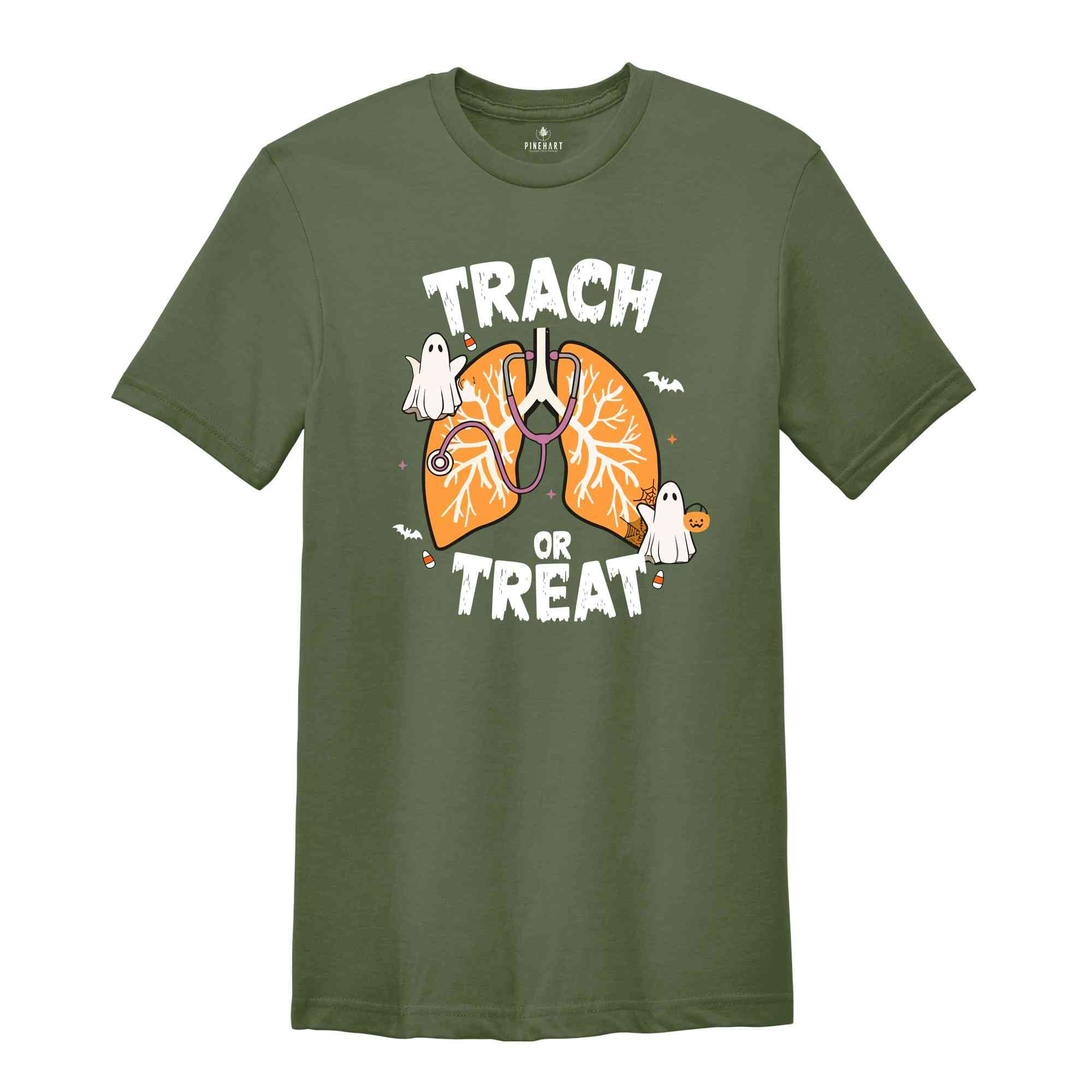 Trach Or Treat Shirt, Therapist Halloween Shirt, Funny Nurse Halloween Shirt, NICU Shirt, Nurse Fall Shirt, Halloween Gift