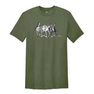 Horse Shirt, Cowgirl T-Shirt, Cowboy Shirt, Horse Lover Gift, Horse Owner Gift, Animal Shirt, Cowgirl Shirt, Western Cowboy Shirt