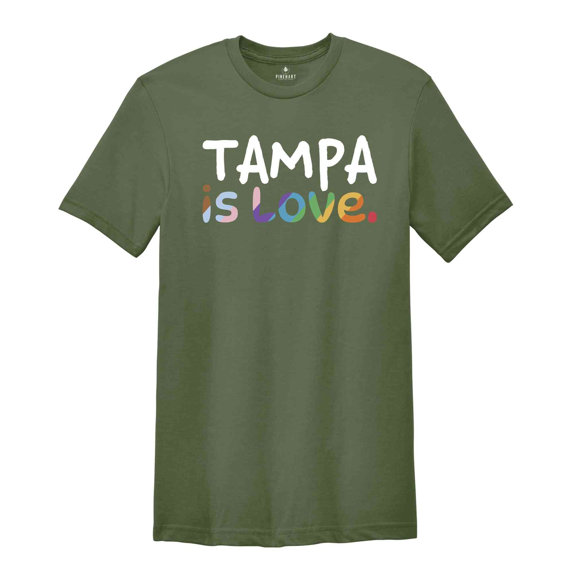 Tampa Is Love Shirt, LGBTQ Shirt, Pride Month Shirt, Equal Rights Shirt, Love Is Love Shirt, Pride Shirt, Gay Shirt