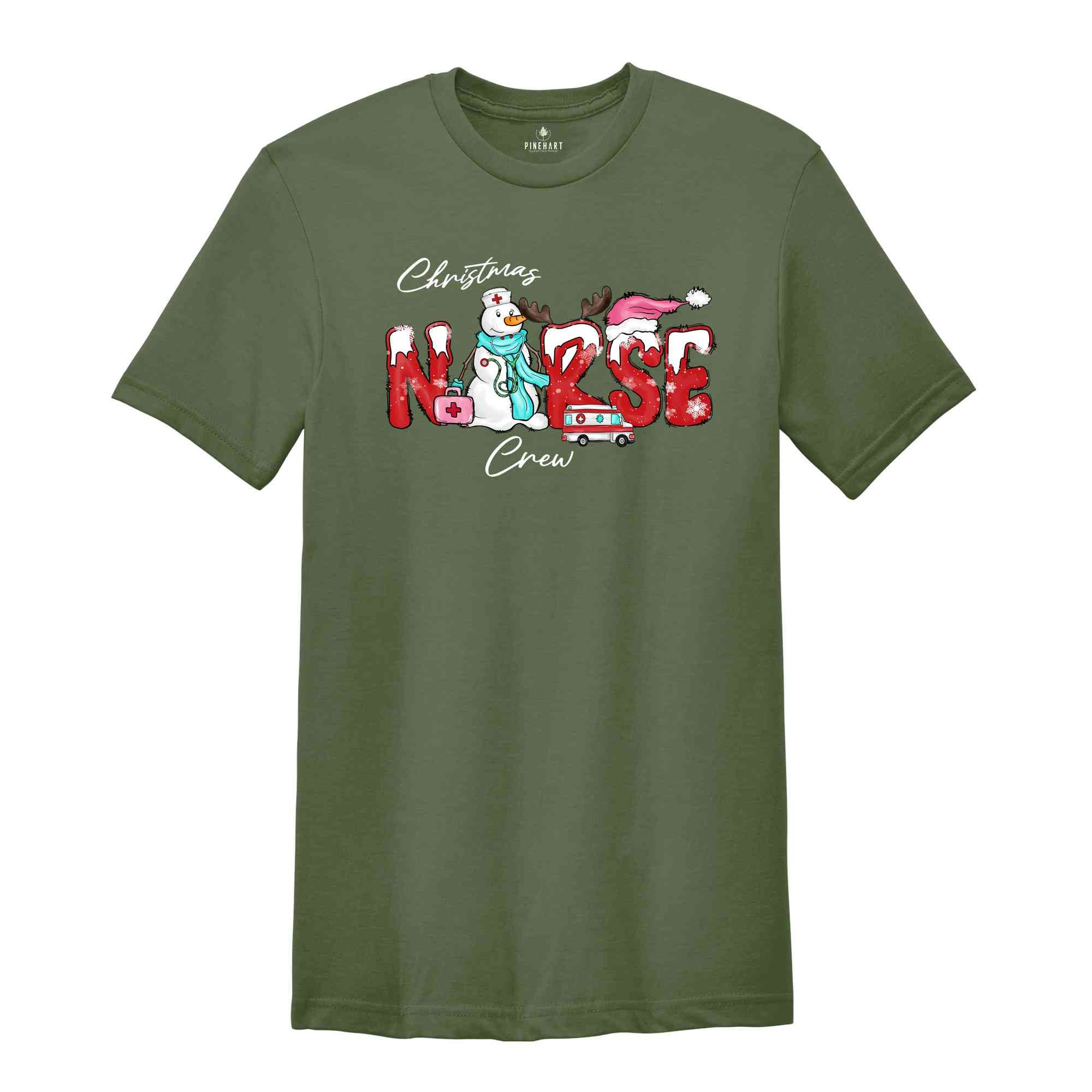 Christmas Nurse Crew Shirt, Nurse Life Shirt, Cute Nurse Shirt, Christmas Gift, Christmas Party Shirt, New Year Shirt, Christmas Crew