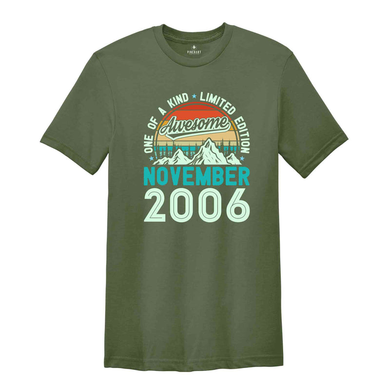 One Of A Kind Limited Edition Birthday 2006 Shirt, 18 Years Old Shirt, Birthday Party Shirt, Birthday Shirt, Family Birthday Party