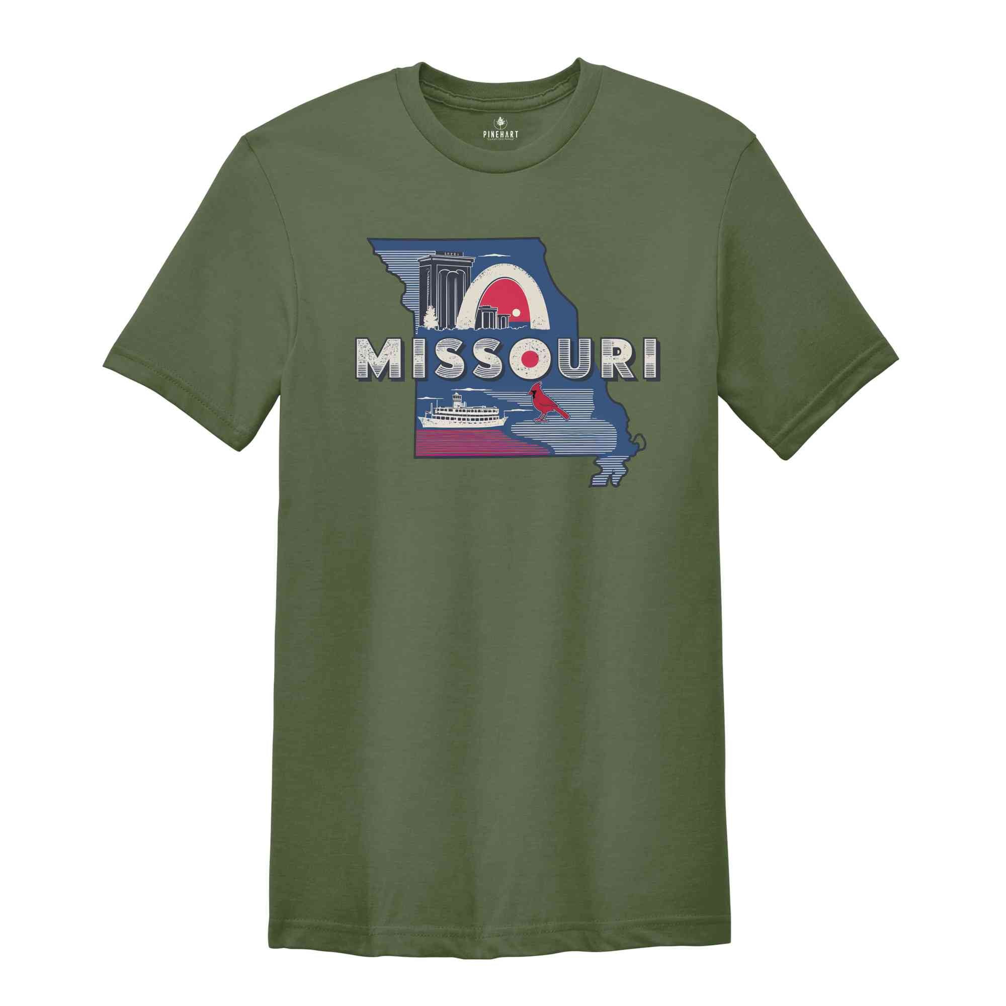 Retro State Of Missouri Shirt, State Of Missouri Shirt, State Shirt, Missouri Shirt, Missouri Lover Shirt, Family Trip Shirt, Travel Shirt