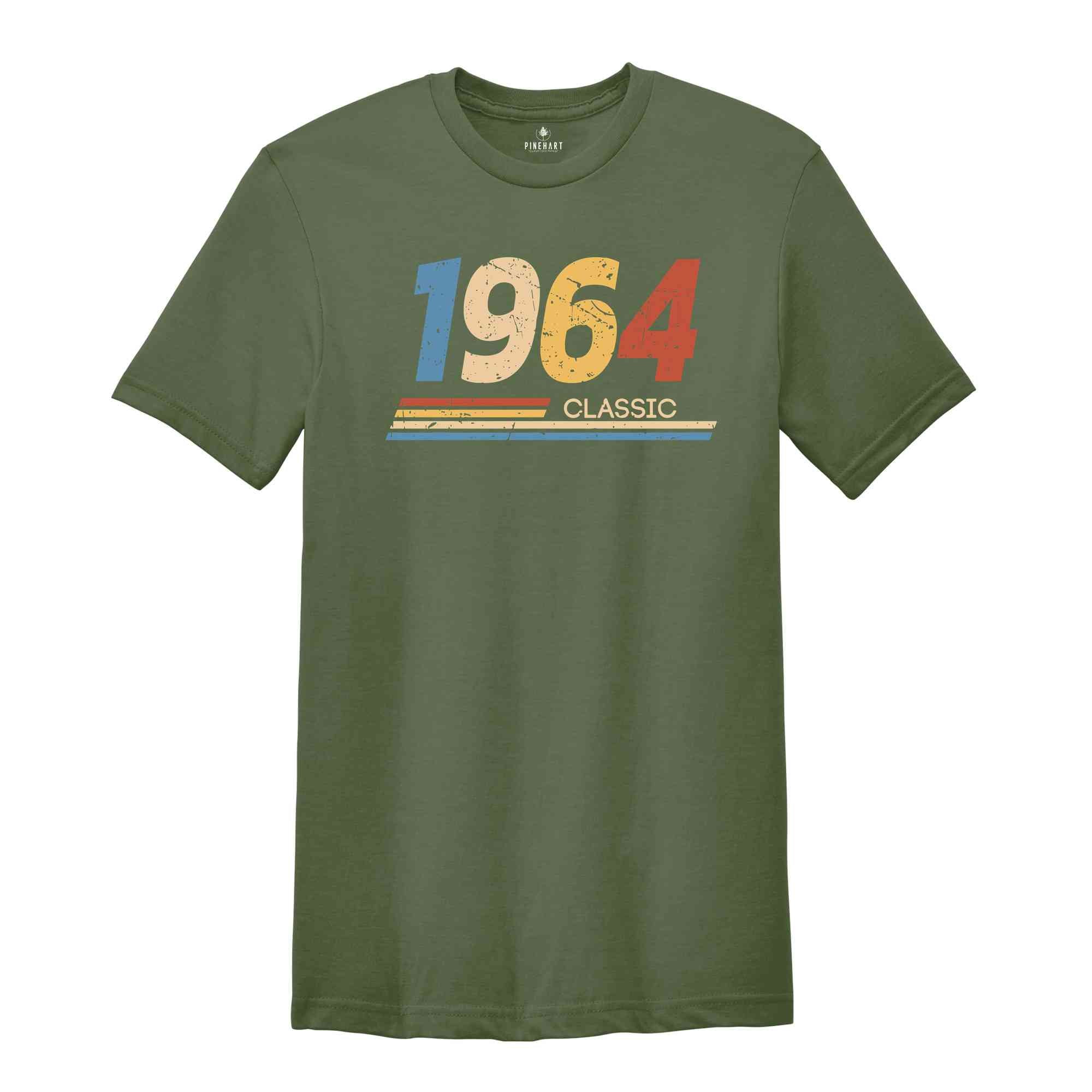 1964 Classic T-Shirt, Vintage Birthday Shirt, Vintage 1964 Shirt, 60th Birthday Shirt, 60th Birthday Gifts, Vintage Tee