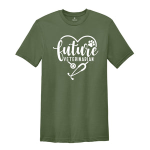 Future Veterinarian Shirt, Vet School Tshirt, Animal Lover Tee, Future Dogtor Shirt, Veterinarian Gift, Veterinarian Student, Animal Doctor