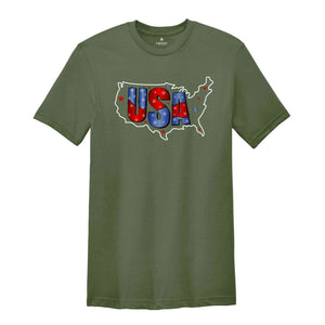 USA Freedom Shirt, Patriotic Shirt, Independence Day Shirt, 4th Of July Shirt, Retro America Shirt, America Lover Tee