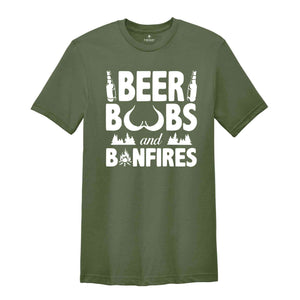 Beer Boobs And Bonfires Shirt, Funny Camping Shirt, Outdoor Shirt, Camp Lover Shirt, Beer Lover Shirt, Adult Humor Shirt, Funny Shirt Gift