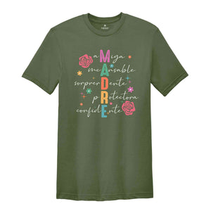 Madre Shirt, Madre Definition Shirts, Latina Mom Shirt, Mother's Day Gift, Latina Mama Dia De Las Madres Shirt, Spanish Mother Tee